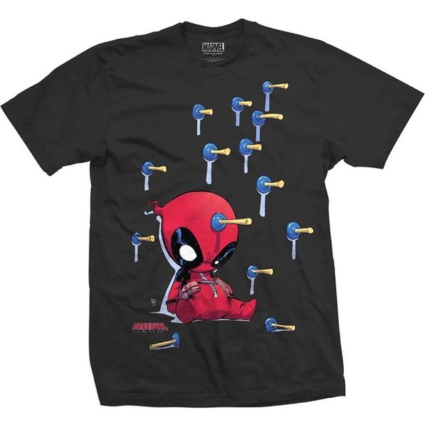 Deadpool: Suckers Black T-Shirt (Parallel Import)