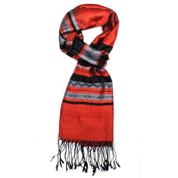 Lily &amp; Rose Dark Lavender, Cream &amp; Black Scarf
