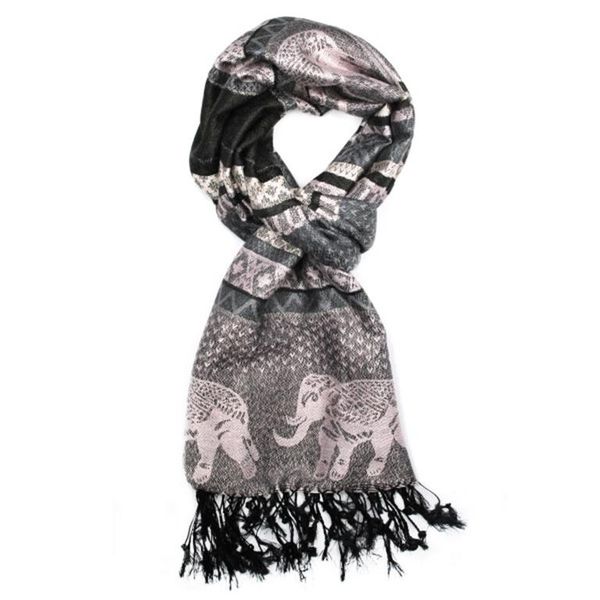 Lily &amp; Rose Dusty Pink, Tones of Grey &amp; Black Scarf