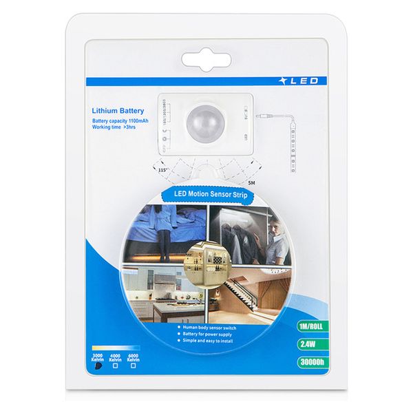 LED Motion Strip Light with Battery