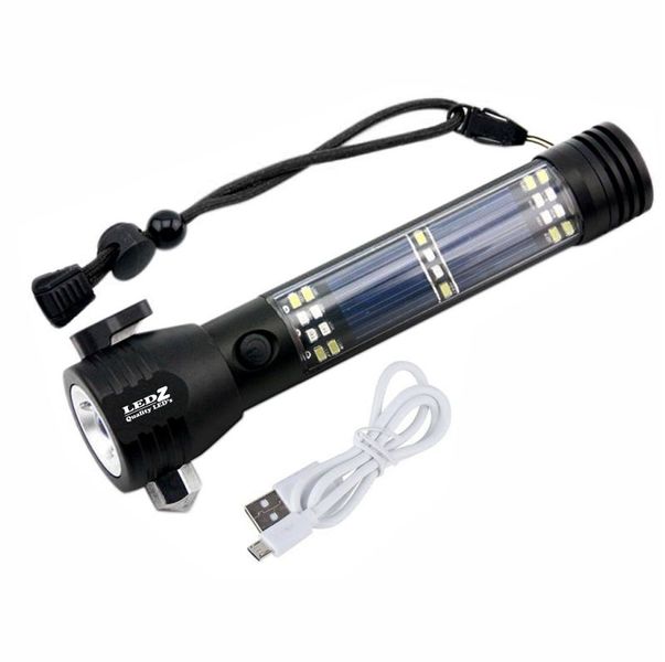 Multifunction Torch with Solar Panel
