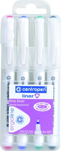 Centropen: Fine Liner 4 Colours (0.5mm)