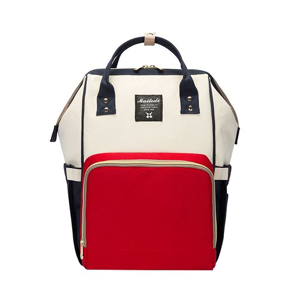 Multifunction Waterproof Diaper Bag - Red &amp; White