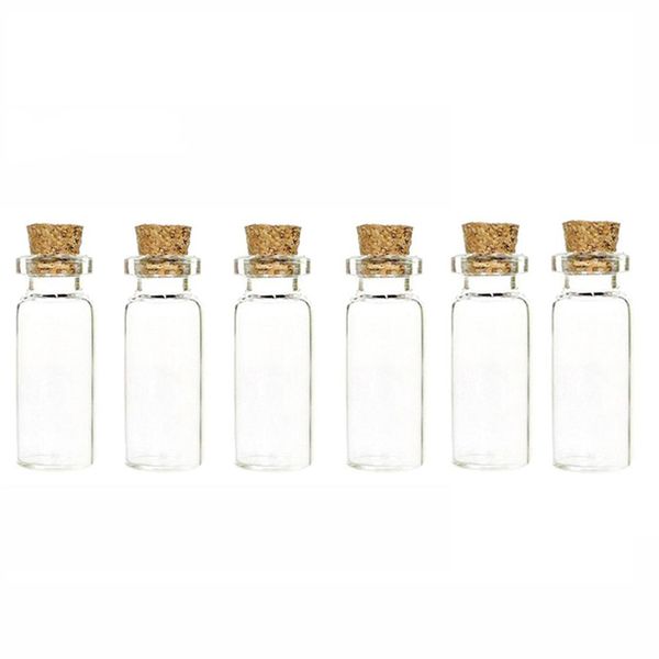 Mini Glass Bottle Storage Jars - 10ml (Pack of 6)