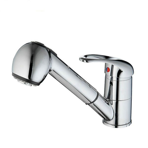Single Handle Pull Out Sprayer Kitchen Sink Faucet