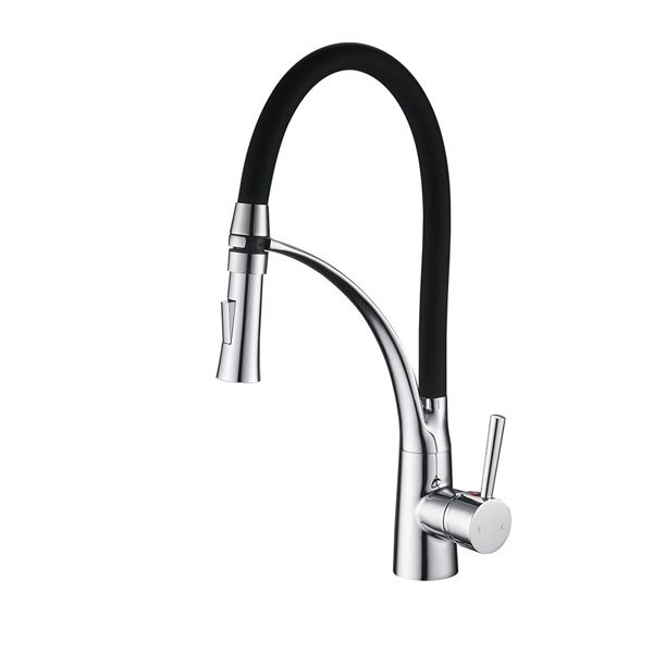 Pull-Down Sprayer Single Handle Kitchen Sink Faucet