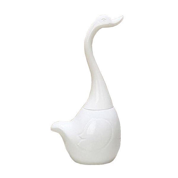 Swan Toilet Bowl Brush &amp; Holder Set
