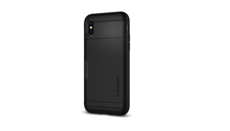 Spigen Cover for iPhone X - Slim Armor Black