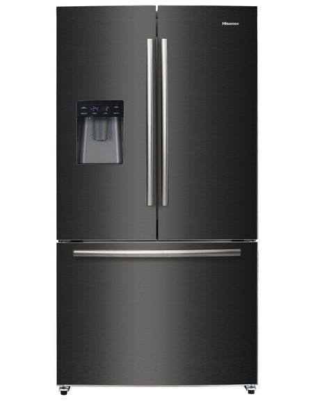 Hisense 536L French Door Fridge with Water Dispenser-Black Stainless Steel