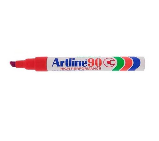 Artline - EK 90 Chisel Point Permanent Marker 2.5mm - Red