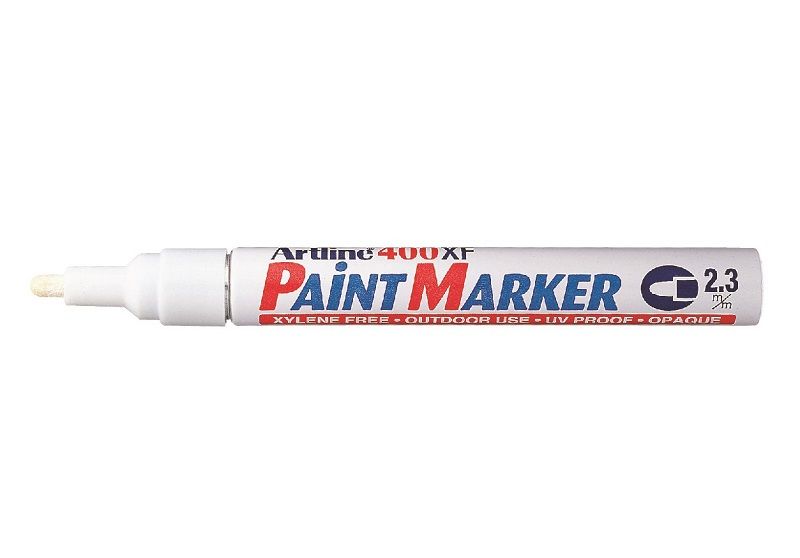 Artline - EK 400 Medium Point Permanent Paint Marker 2.3mm - White