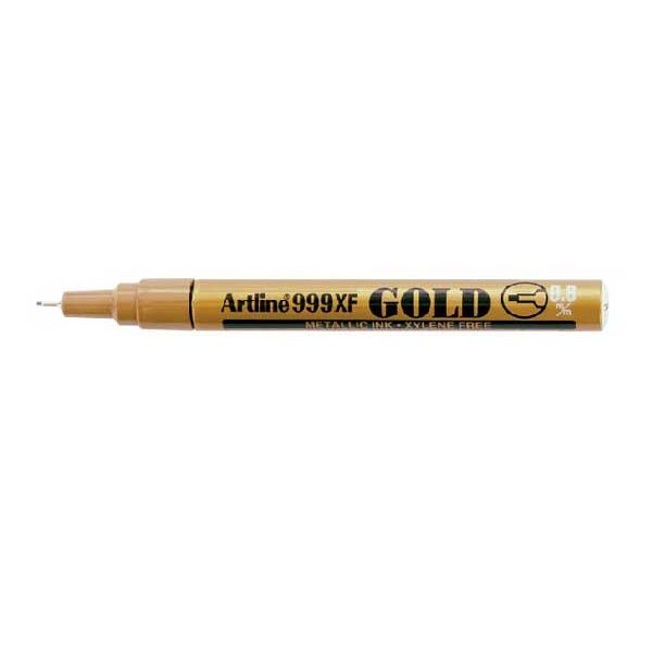 Artline - EK 999 Extra Fine Point Permanent Metallic Ink Marker Gold