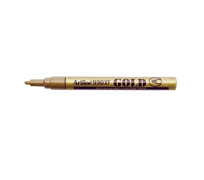 Artline - EK 990 XF Fine Point Permanent Metallic Ink Marker 1.2mm - Gold