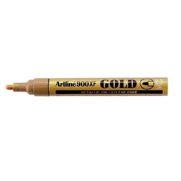 Artline - EK 900 XF Medium Point Permanent Metallic Ink Marker 0.8mm - Gold