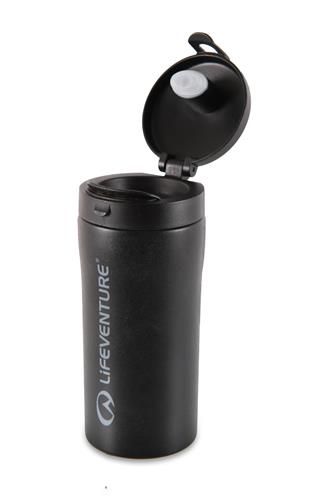 Lifeventure Flip-Top Thermal Mug - Black