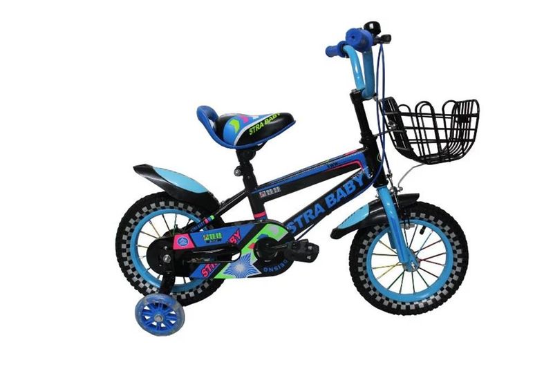 16" Bicycle with Training Wheels for Kids - Blue