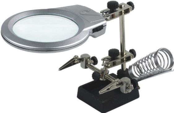 Helping Hands Magnifier LED Light with Soldering Stand