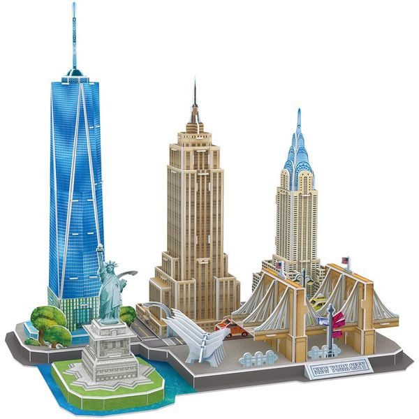 Cubic Fun City Line New York City 123 Piece 3D Puzzle