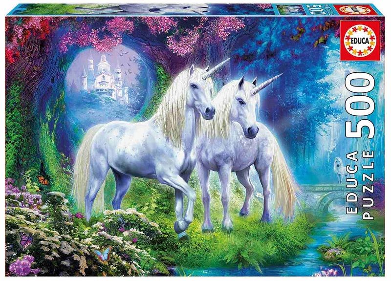 Educa Unicorns In The Forest 500 Piece Puzzle