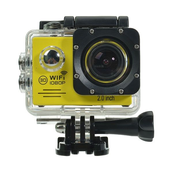 Action Camera Sports HD DV WiFi 1080p - Yellow