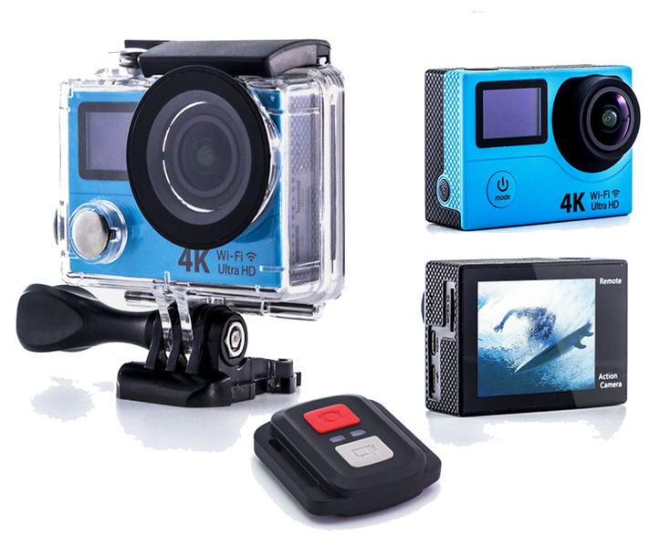 Action Camera Sports HD DV WiFi 4K - Blue
