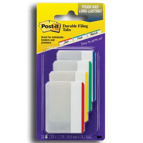 3M Post-it 2 Filing Tabs - 24 pack