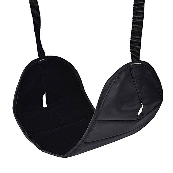 Portable Leg Hammock with Foam Pillow - Black