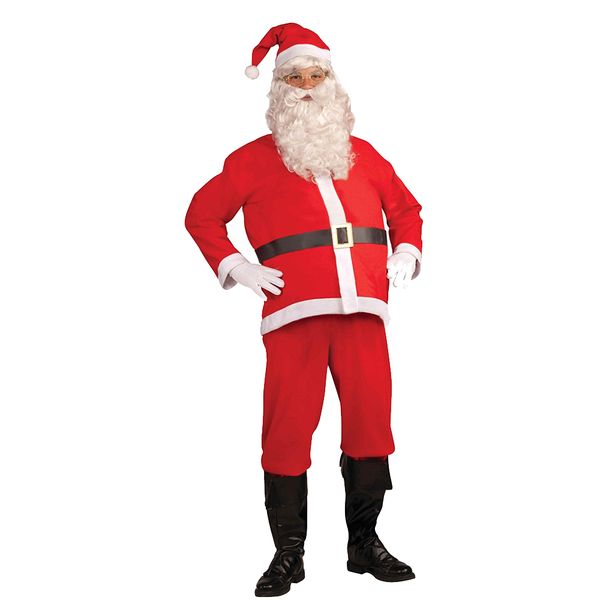 Adult Santa Dress Up Suit Set - 5 Piece
