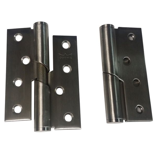 Dorma Rising Butt Hinges - Pair L/ H SS