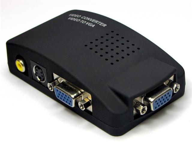 VGA/S-Video/Composite RCA to VGA Converter