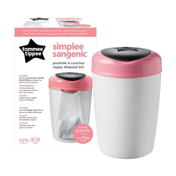 Tommee Tippee - Sangenic Simplee Tub - Pink