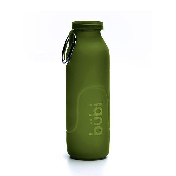 Bubi Bottle Scrungable Silicone Bottle - Olive(1L)