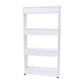 4 Tier Slim Storage Cart Slide Out Kitchen Trolley | Shop Today. Get it ...