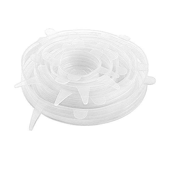 Food Grade Silicone Stretch Lids - 6 Piece