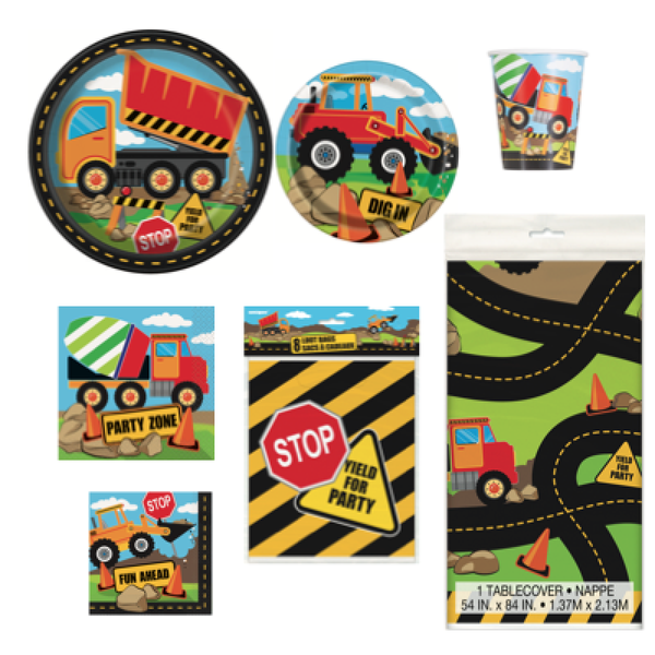 Construction Party Tableware Basic