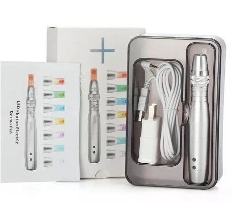 LED Derma Pen - Dr Pen with 2 x Needle Cartridges