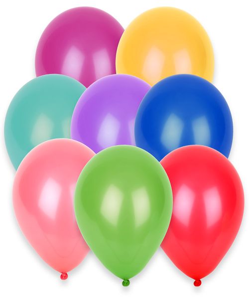 Coloured Balloons - Pack of 50