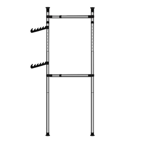 2 Poles Portable Indoor Coat Racks