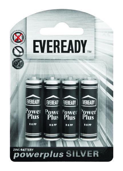 Eveready R6Pp Batteries - AA Cell (4 Pack)