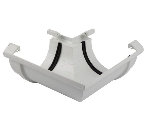 Agrinet Pvc Half-Round Gutter Corner
