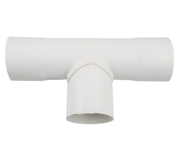 90 Degree Pvc Round Downpipe Gutter Junction - 80mm
