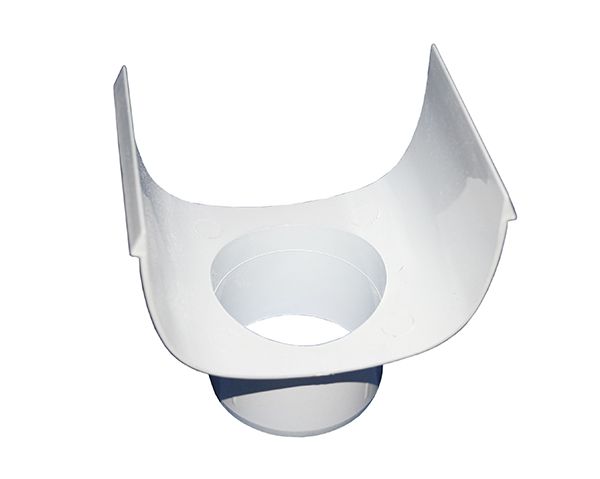 Agrinet Pvc D-Shape Gutter Round Outlet - Pack of 2