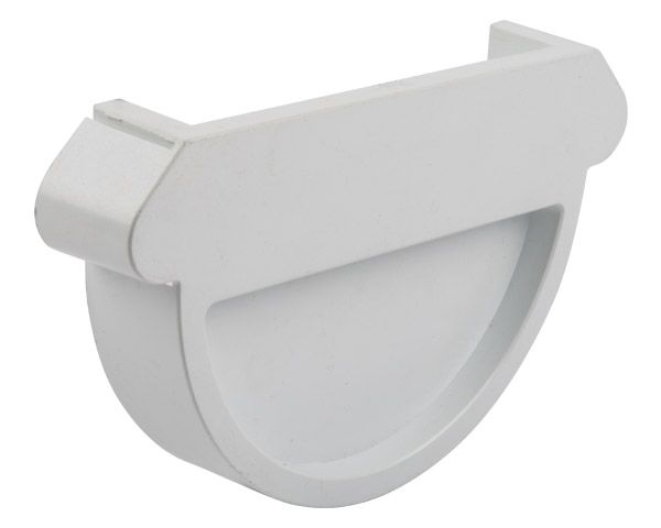 Agrinet Pvc Half-Round Gutter Stop End - Pack of 5