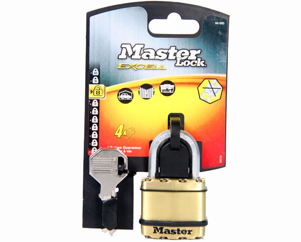 Master Lock Excell Laminated Brass Padlock - 45mm