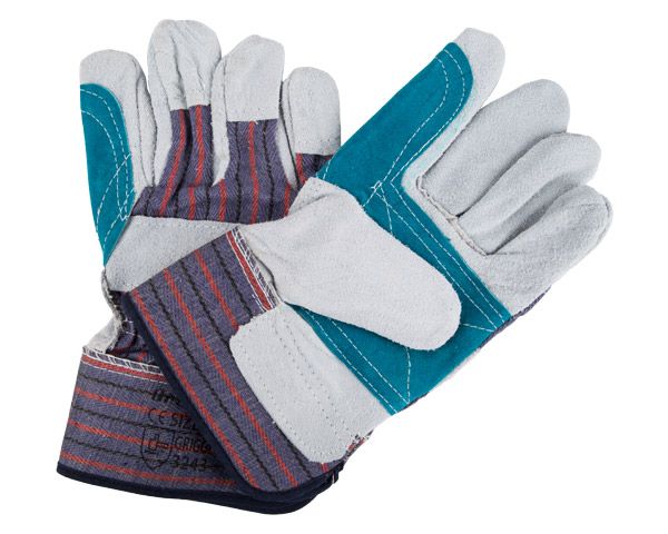 GHS Cotton Glove Double Leather Palm - Pack of 2