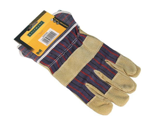 Cotton With Leather Palm Glove (Pack of 2)