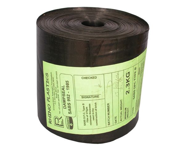 Rhino Plastics 375 Micron Damp Course - 225mmx40m