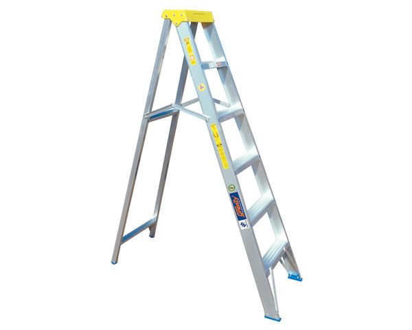 SA Ladder Medium Aluminium A Type 6 Step Ladder - 1.8m