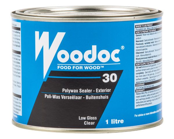Woodoc Clear Outdoor 30 Wax Sealer - 1L