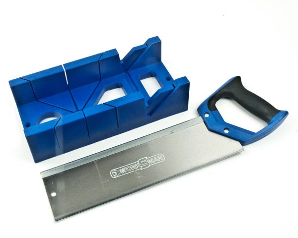 Worksman Back Saw &amp; Mitre Box - 350mm
